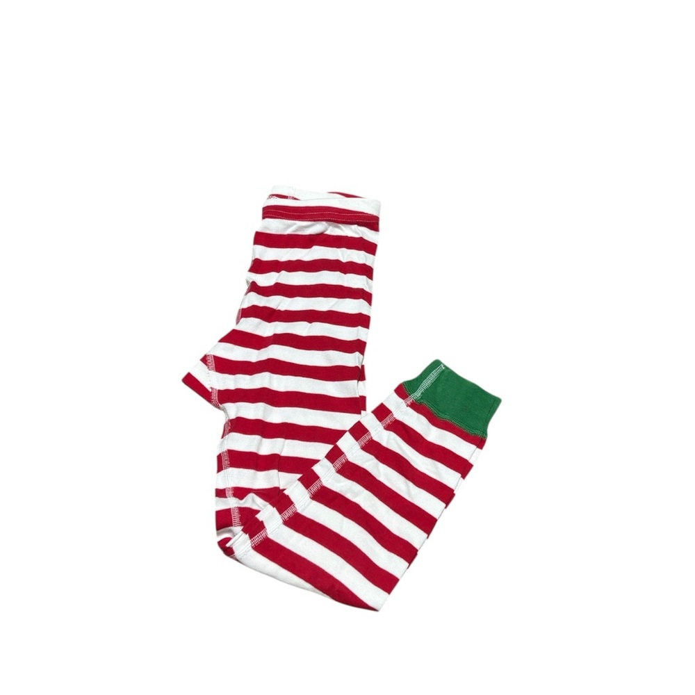 Hanna Andersson Holiday Red and White Striped Pajama Bottoms size 120 6/7